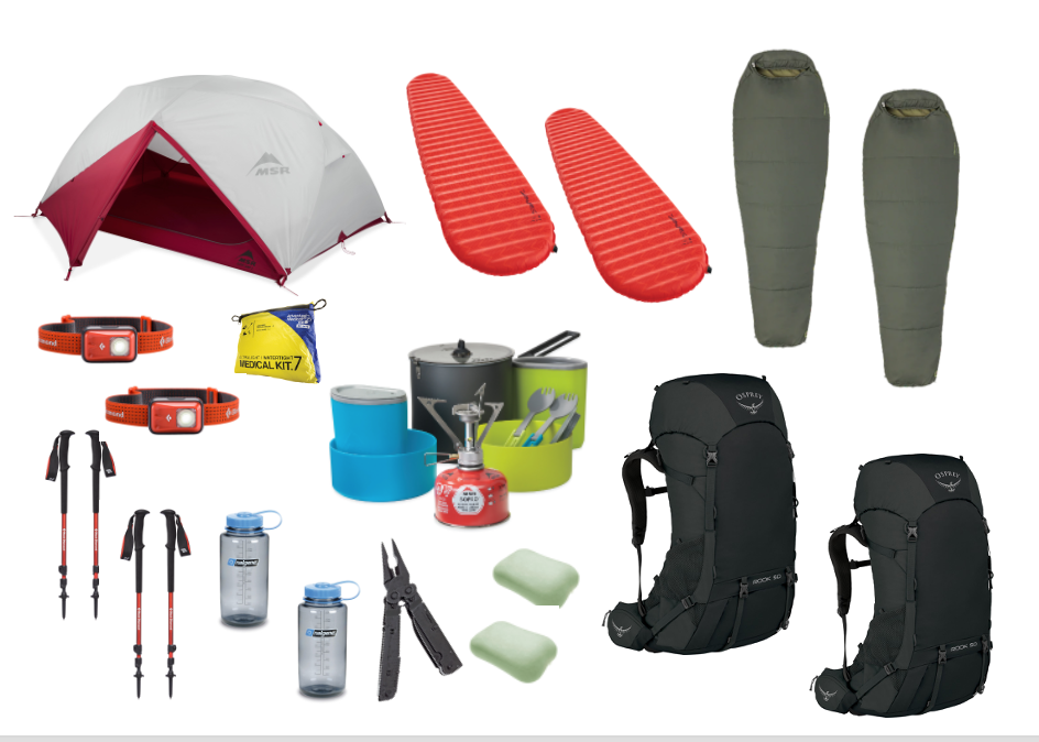 2-Person Backpacking Essentials Package